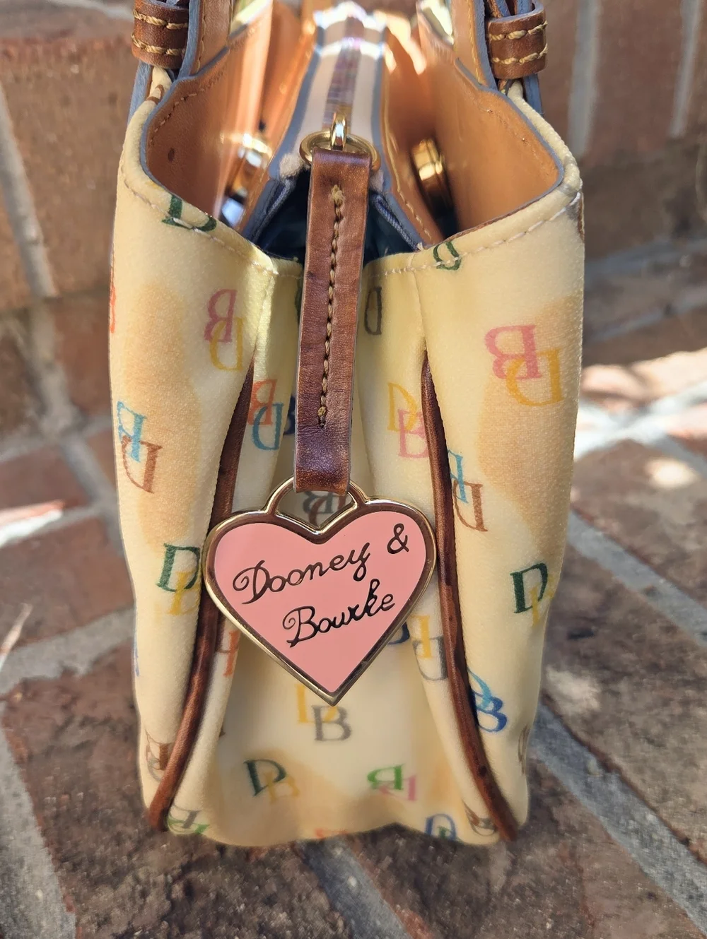 Dooney and Bourke Small DB Monogram "It" Bag - Picture 12 of 14